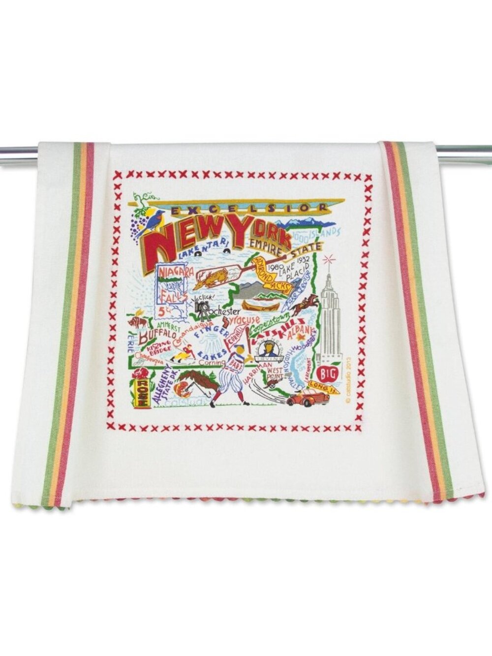 New York Travel Souvenir Kitchen Towel | Fun Tea Towel for Home Decor